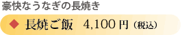 豪快なうなぎの長焼き